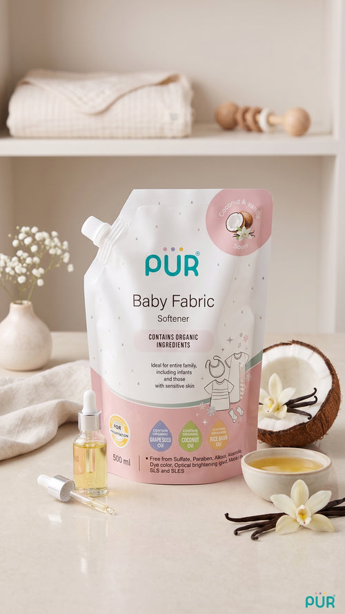 PUR Organic Baby Fabric Softener 500ml | Baby Laundry Care