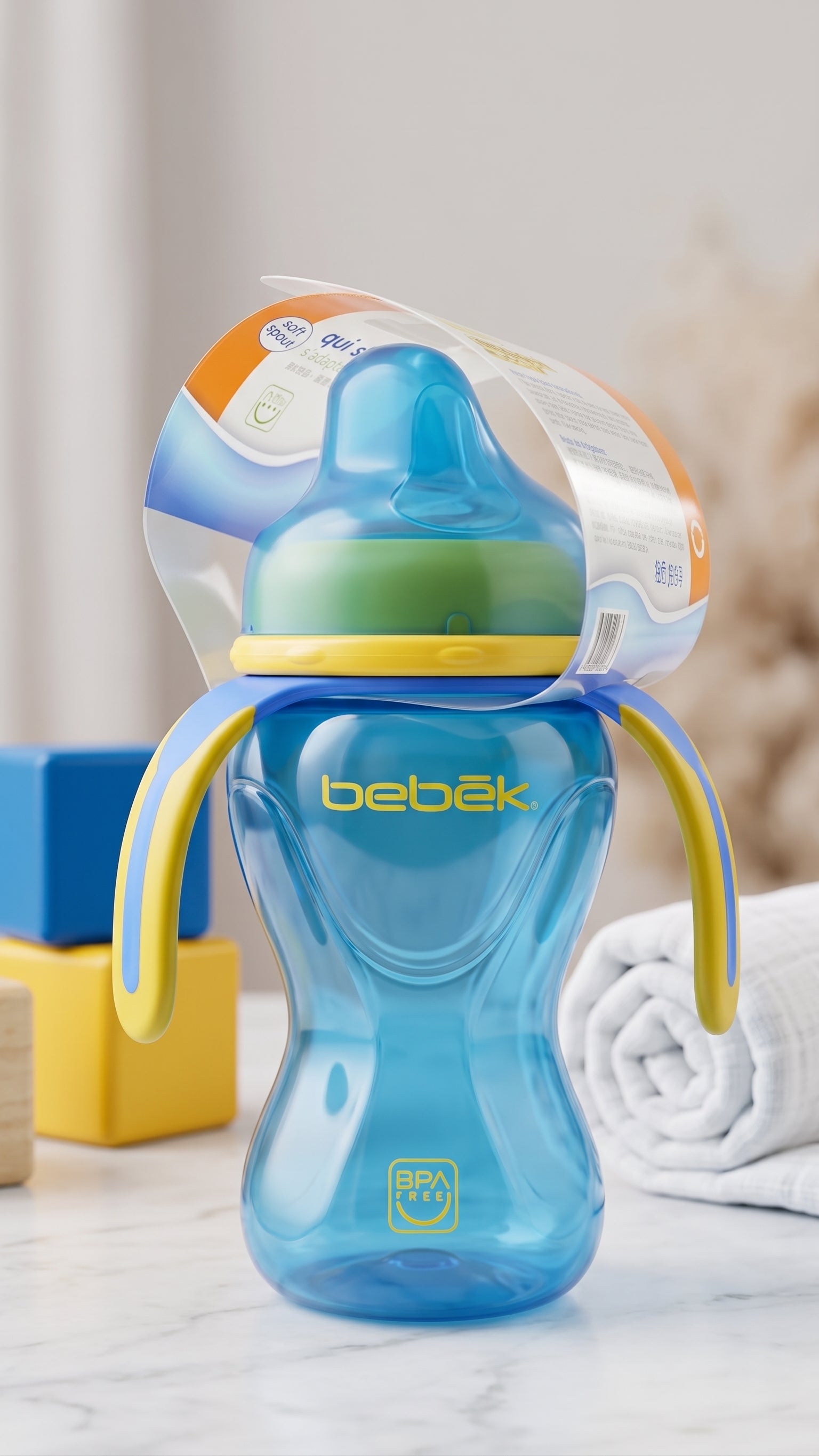 Bebek Soft Spout Cup 8oz With 3 Handles