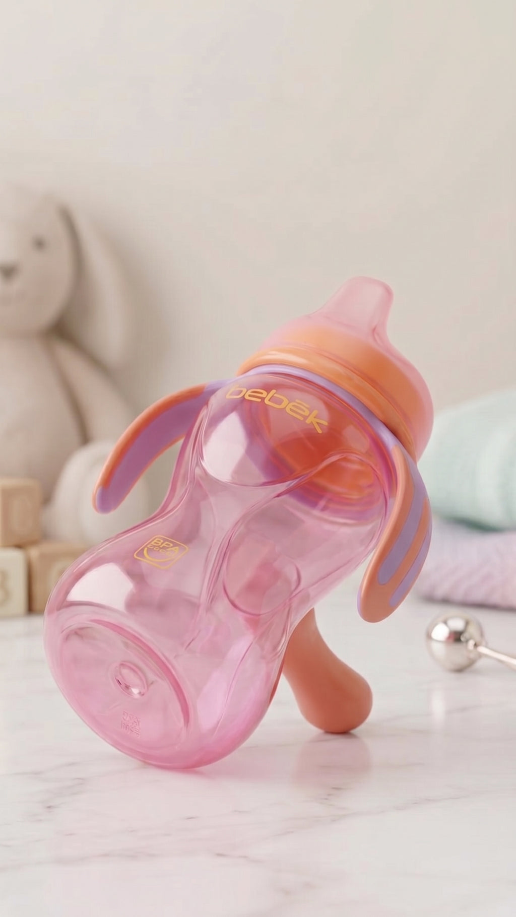Bebek Soft Spout Cup 8oz With 3 Handles