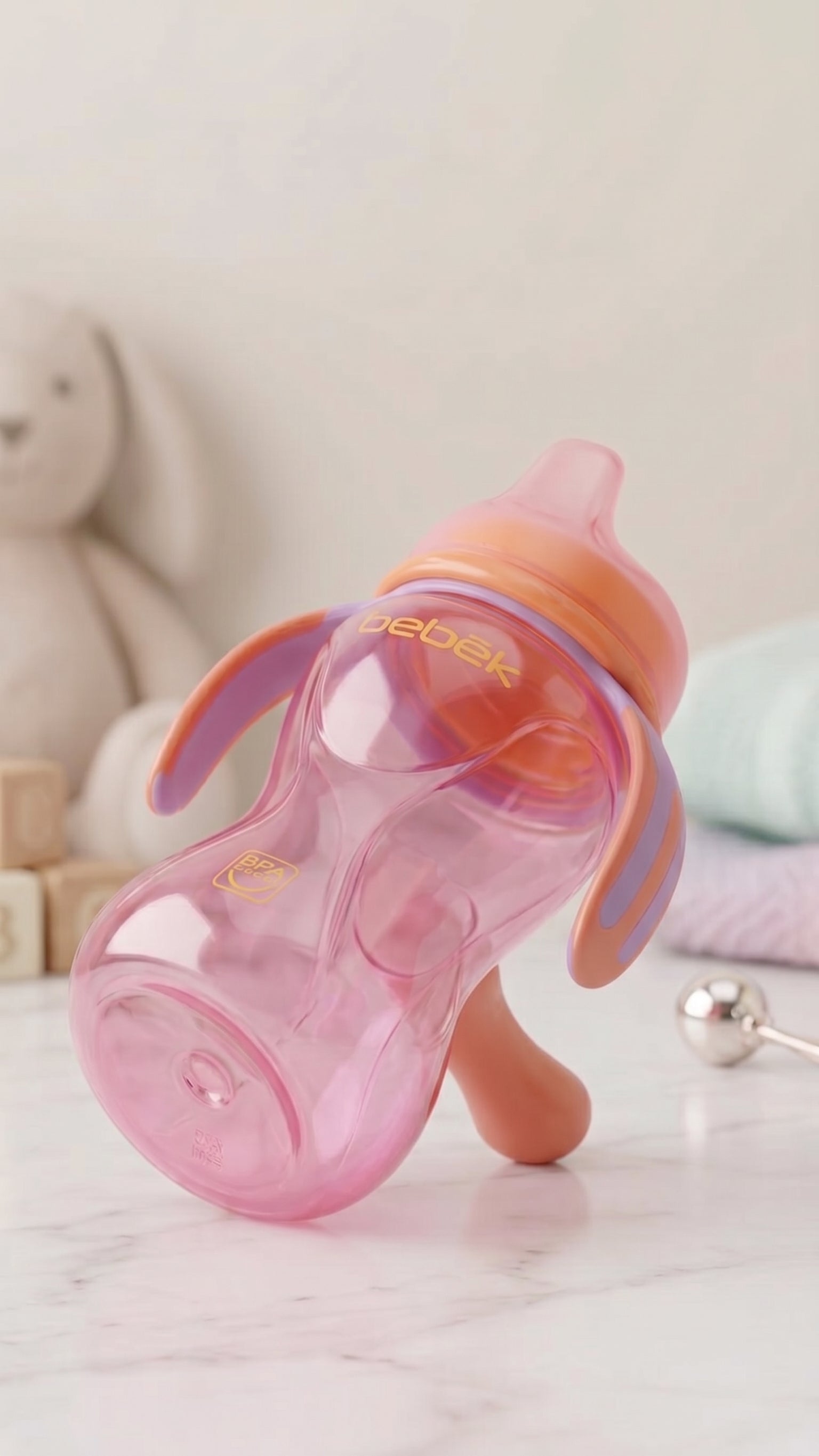 Bebek Soft Spout Cup 8oz With 3 Handles