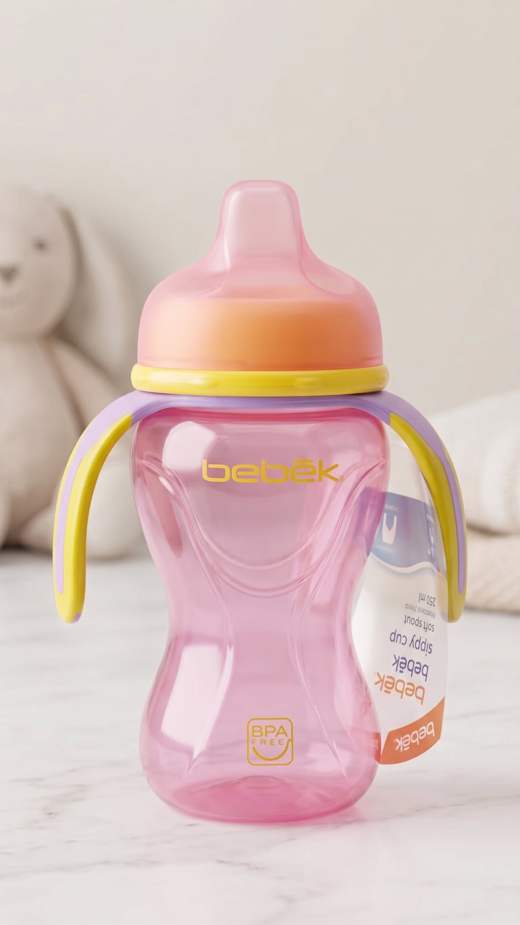 Bebek Soft Spout Cup 8oz With 3 Handles