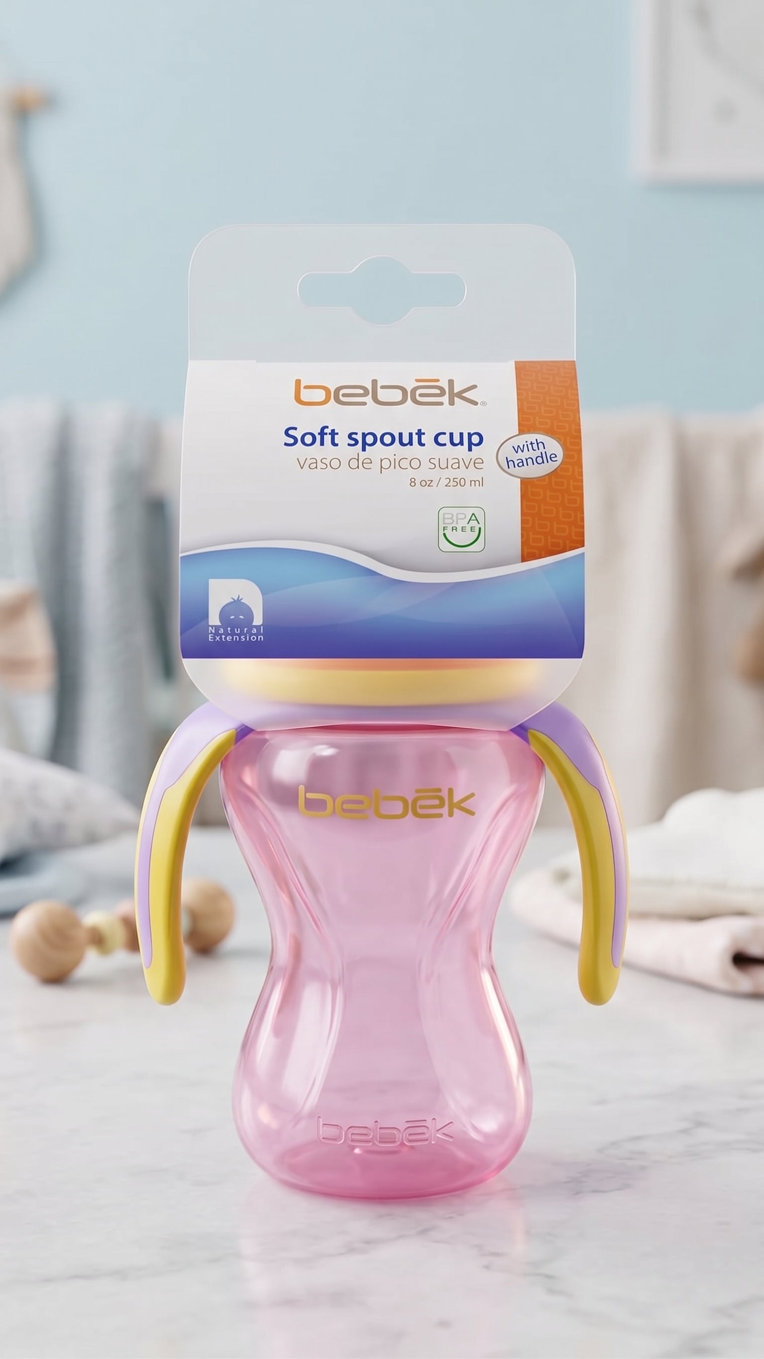 Bebek Soft Spout Cup 8oz With 3 Handles