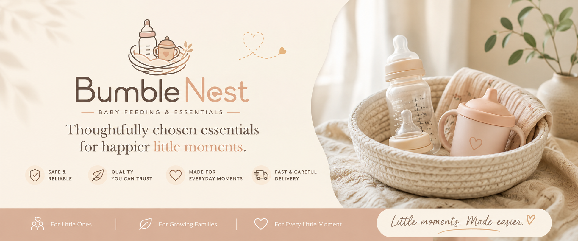 Bumble Nest — baby feeding & essentials hero