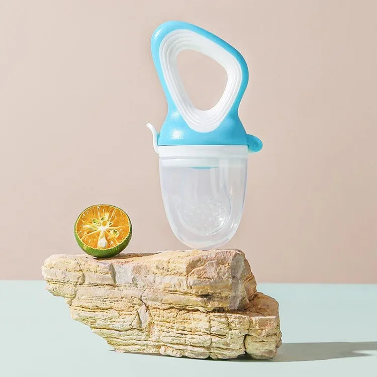 Baby Fruit Feeder with Cover - Fresh Food Teething Nibbler & Pacifier