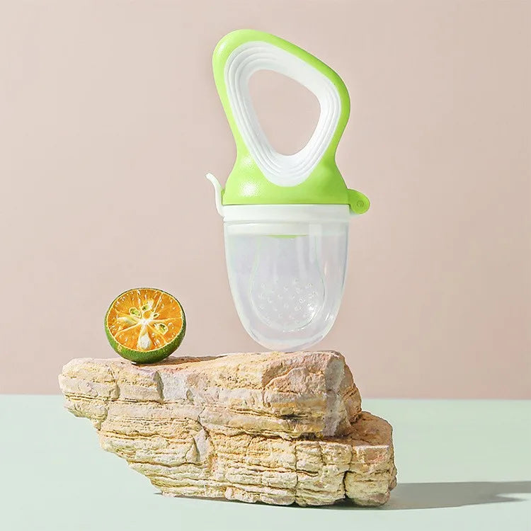 Baby Fruit Feeder with Cover - Fresh Food Teething Nibbler & Pacifier