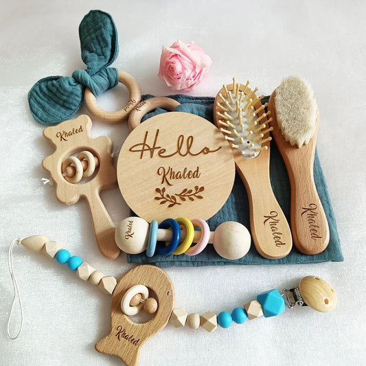 Personalized Newborn Gift Set