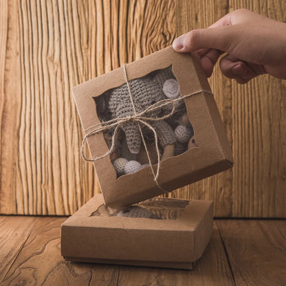 Wooden Crochet Stroller Toy