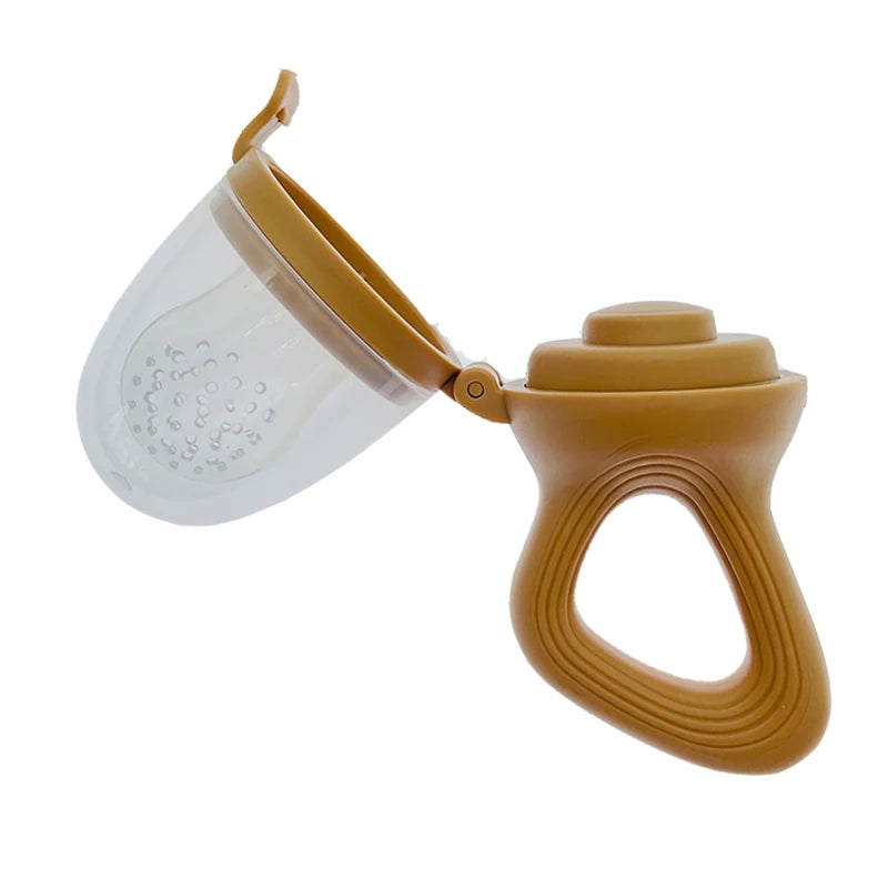 Baby Fruit Feeder with Cover - Fresh Food Teething Nibbler & Pacifier