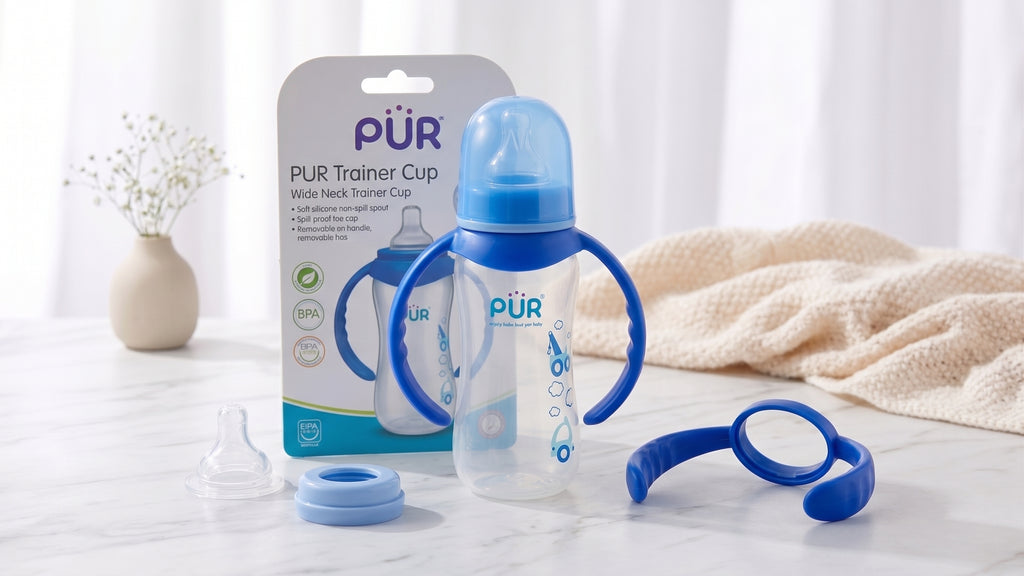 PUR BPA-Free 9oz Baby Feeding Bottle with Handle | 250ml