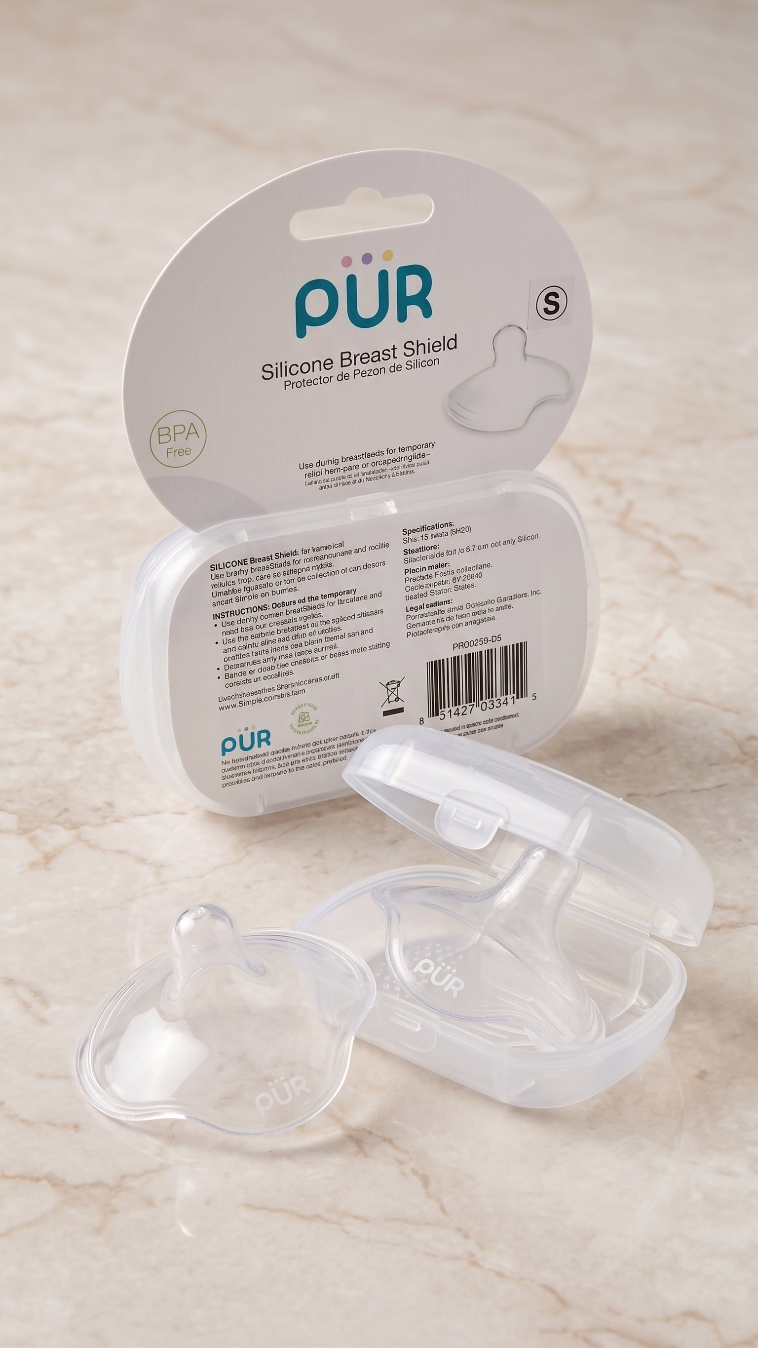 Pur Silicone Breast Shields – 2 Pieces